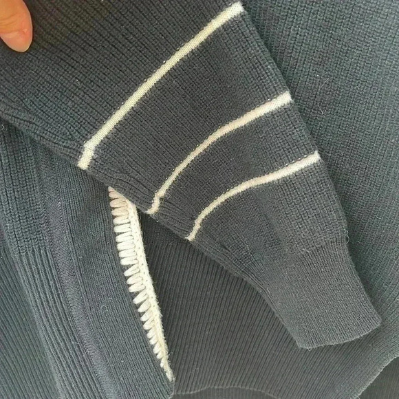 [XS]Derek Lam 10 Crosby Black Pull  Over V Neck Sweater- NWOT - Picture 5 of 8